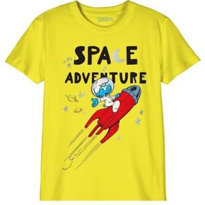 Les Schtroumpfs T-shirt, jongens, geel, 8 jaar, Geel.