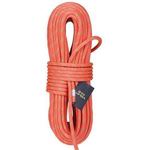 WYX Rope10 mm diameter, veelzijdig inzetbaar, voor thuis, professionele klimhulp, touw, herinnering, touw, uitstapjes in de open lucht, accessoires 24 KN Escape hoge sterkte, 10 mm oranje, 20 m