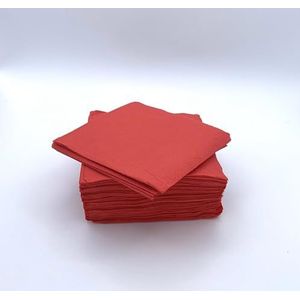 200 servetten 30 x 30 cm 1 V monovoile rood