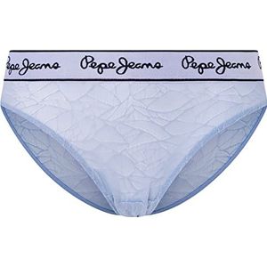 Pepe Jeans Mesh ondergoed in bikini-stijl voor dames, Bay Blue