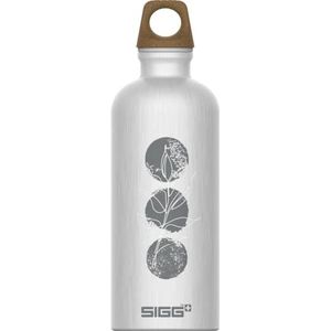 SIGG Traveller MyPlanet ™ Herbruikbare fles Path (0,6 l), luchtdicht, koolstofneutraal, zeer lichte aluminium fles, gemaakt in Zwitserland