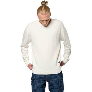 KAPORAL Bily Kaporal Herentrui, regular fit, lange mouwen, ronde hals, model Bily, marineblauw, maat XL heren (1 stuk), Eggshell