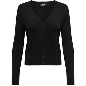 ONLY Onlvenice Cardigan en tricot pour femme, Noir, L