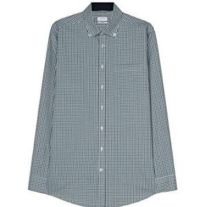 Seidensticker Zakelijk overhemd voor heren, regular fit, strijkvrij, button-down-kraag, lange mouwen, 100% katoen, Groen