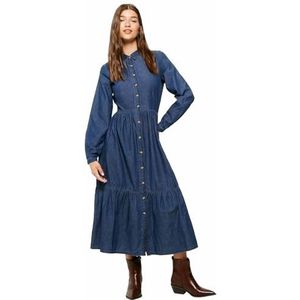 Springfield jurk dames, Medium Blauw