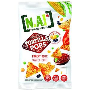 GEEN NATURE ADDICTS Tortillas Pop Papri, zacht, met maïsbasis/lpeulen, 80 g