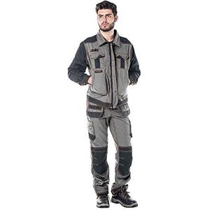 Leber&Hollman Ranger LH-Rg-T_Sbp60 beschermende broek, maat 60, staal/zwart/oranje, Staalblauw/zwart/oranje