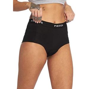 PIECES Dames boxershorts met PC/Solid Noos Bc Hipster Logo zwart L, zwart.