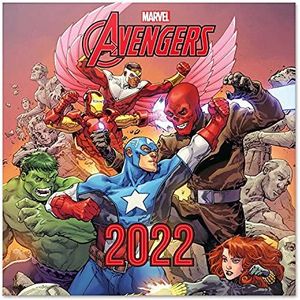 Grupo Erik - Kalender 2022 Marvel Avengers – 12 maanden, wandkalender, januari tot december 2022, 30 x 60 cm, 6 talen, 1 poster inclusief, FSC CP22011 gecertificeerd