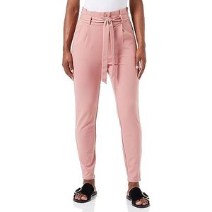 VERO MODA Vmeva Hw Loose Paperbag Pant Ga Noos Pantalon pour femme, Rose cendré, S / 34L