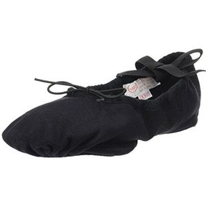 KHM - M001LC STRETCH-ONE dansschoenen van zeildoek – voor dames – zwart – 43 EU (fabrieksmaat: 14)