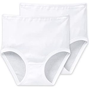 Schiesser Starlet tailleslip voor dames, set van 2 bikini, wit (100-wit), 5XL EU, Wit.