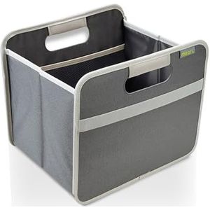 Meori Opvouwbare doos met handgrepen en tas met 2 elastische netvakken, ideaal voor afsplinteren, polyester, graniet grijs/effen, S
