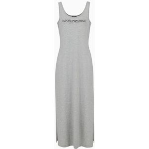 EMPORIO Armani Badjas voor dames, lang, lichtgrijs melange, M, Lichtgrijs gemêleerd, M