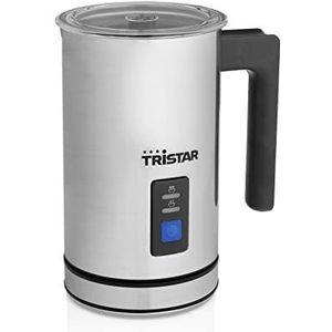 Tristar MK-2276 Melkopschuimer – 500 Watt - Voor opschuimen en opwarmen, Zilver