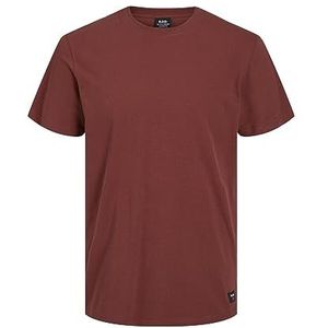 R.D.D. ROYAL DENIM DIVISION Regular Fit T-shirt RDDDAN met Logo Bruin