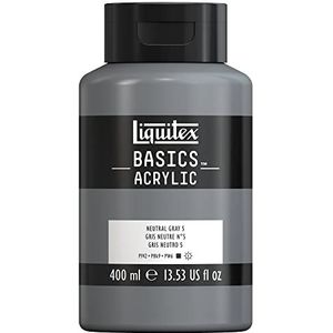 Liquitex Basics Acryl 400 ml, pot 599, neutraal grijs, nr. 5 ROW