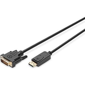 Digitus AK-340301-020-S DisplayPort op DVI-adapter, zwart