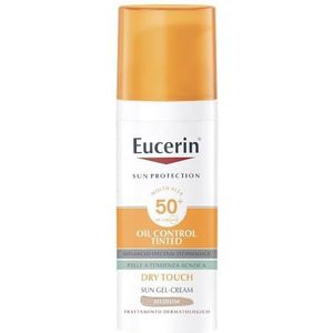 Eucerin Gel-crème solaire de visage, teinté avec SPF50+ moyen