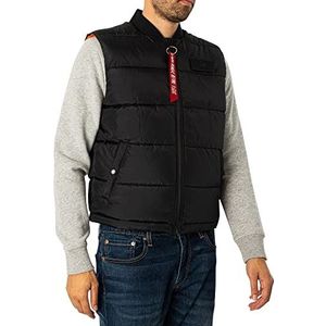 ALPHA INDUSTRIES Buffer Vest Lw, Zwart, Maat S, zwart.