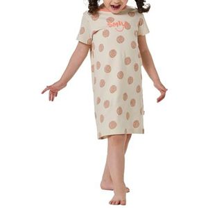 Schiesser Schiesser Nachthemd korte mouwen voor meisjes, natuurlijke liefde, nachthemd voor meisjes, Crème 182557