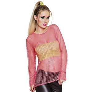 Boland - Volwassen mesh T-shirt, roze, één maat, 01935, Roze