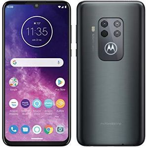 Motorola One Zoom Smartphone, 128 GB, 4 GB RAM, Dual Sim, Electric Gray