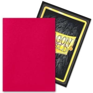 Dragon Shield Dual Fury Alaric Crimson King (Fuchsia) 100 CT matte hoezen in standaardformaat - MTG-kaarthoezen zijn glad en duurzaam, compatibel met Pokémon- en