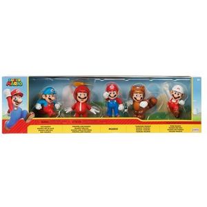 SUPER MARIO Nintendo Only Mario minifiguren, 6,5 cm, 5 stuks