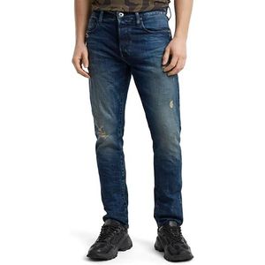 G-STAR RAW Arc 3D Slim Fit Jeans voor heren, Blauw (Worn in Mountain Dusk Destroyed 51001-d498-g816)