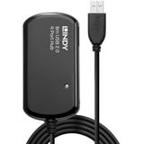 LINDY Active USB 2.0 Pro verlengkabel met 4 poorten 8 m, zwart