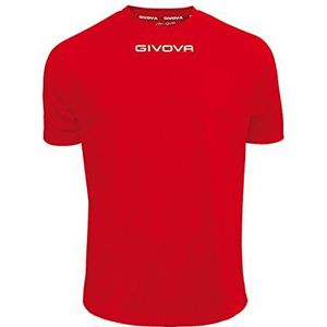 Givova Uniseks T-shirt, rood, maat S-L