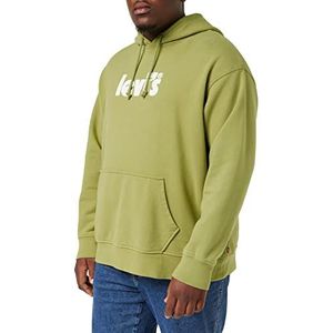 Levi's Relaxed Graphic Po Core Poster Hoodie C Hoodie Heren Poster Core met capuchon Cedar, L, Poster Core met capuchon cedar