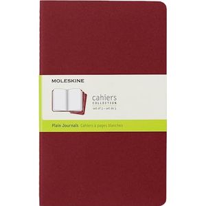 Moleskine Cahier Pocket Plain Red Cover L. 3er Pack