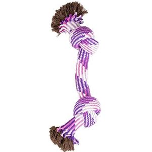 duvoplus, Premium touw van katoen met strik, 47 cm, speelgoed, hond