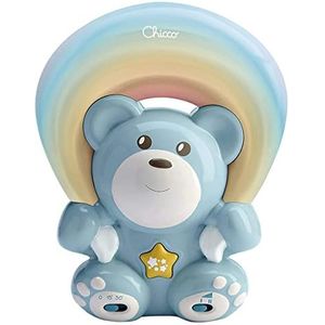 Chicco Regenboogprojector, nachtlampje voor baby's, beer, met ontspannende muziek en regenboogprojectie, met verstelbare breedte en richting, speelgoed voor baby's van 0+ maanden