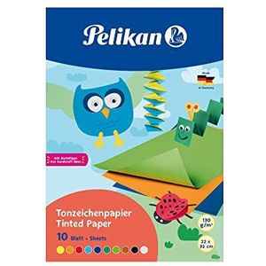 Pelikan Tekenpapier, 32 x 22 cm, verschillende kleuren, 10 vellen