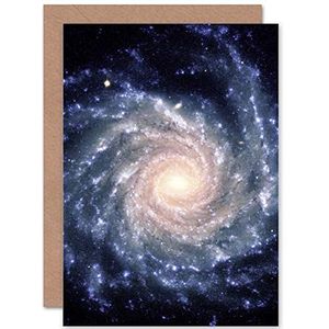 Verjaardagskaart met spiraal en Galaxie-universum
