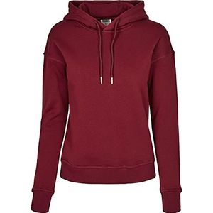 Urban Classics Organisch sweatshirt met capuchon voor dames, Bordeaux