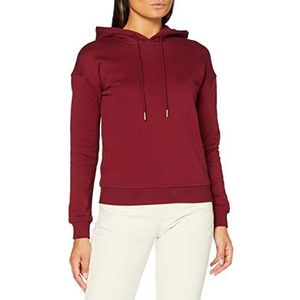 Urban Classics Organisch sweatshirt met capuchon voor dames, Bordeaux