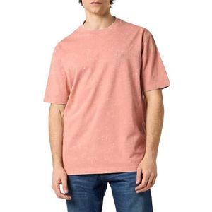 BOSS Hommes TeStrong T-Shirt Relaxed Fit en Pur Coton avec Logo, Open Pink695, XXL
