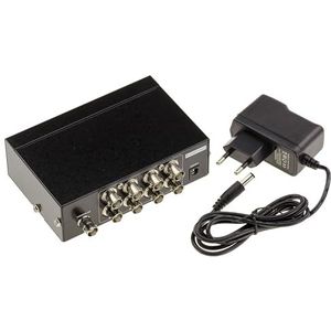 Kalea Informatique BNC-splitter, 8 poorten, registreert de videostream van een BNC-bron op 8 simultaanuitgangen