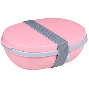 Mepal Nordic pink Ellipse Duo, lunchbox PP/TPE, 22,5 x 17,5 x 7,5 cm