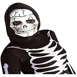 Rubies Cosplay kostuum - officieel kostuum - Rubie's - masker met bivakmuts skelet - Eén maat - S5090 - meerkleurig