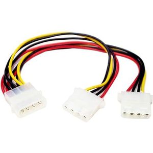 StarTech.com Y-splitterkabel Molex - 1 x LP4 stekker 2 x LP4 bus - 23 cm - splitter (PYO2L)