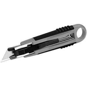 Westcott E-84026 00 professioneel snijmes van kunststof, zacht handvat, bladbreedte: 18 mm (grijs/zwart)