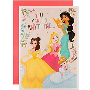 Hallmark Verjaardagskaart voor kinderen, Disney-prinses, maat XL