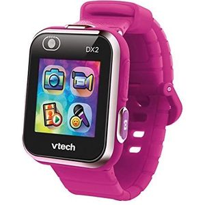 VTech Kidizoom DX2 Smart Watch Smartwatch voor kinderen, dubbele camera, video, games, frambooskleur, ESP-versie (80-193847)
