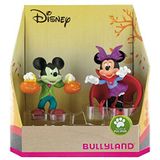 Bullyland 15082 - Walt Dinsey Mickey en Minnie Mouse figuren set in gedetailleerd Halloween-kostuum, klein cadeau voor kinderen vanaf 3 jaar