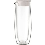 Villeroy & Boch Artesano Hot & Cold glazen karaf met deksel, 1 l, borosilicaatglas, transparant